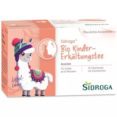 SIDROGA Økologiske børns kolde te-filterposer, 20X1,5 g