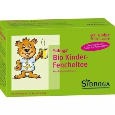 SIDROGA Økologisk fennikel te-filterpose til børn, 20X2,0 g