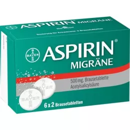 ASPIRIN MIGRÄNE Brusetabletter, 12 stk