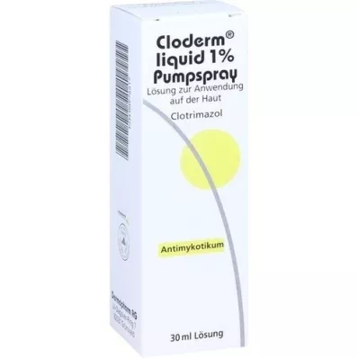 CLODERM Flydende 1% pumpespray, 30 ml