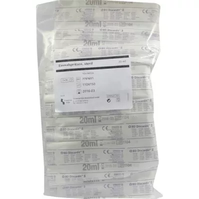 EINMALSPRITZE 20 ml steril, 10 stk