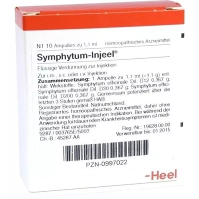 SYMPHYTUM INJEEL Ampuller, 10 stk