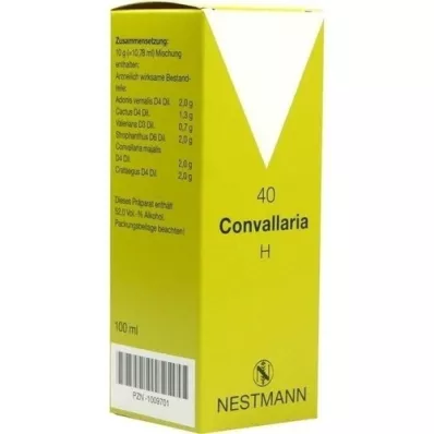 CONVALLARIA H nr. 40 dråber, 100 ml