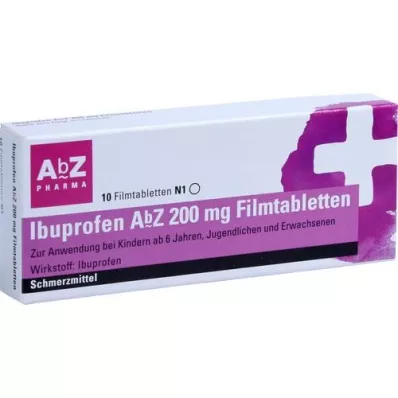 IBUPROFEN AbZ 200 mg filmovertrukne tabletter, 10 stk