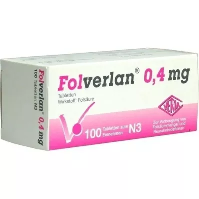 FOLVERLAN 0,4 mg tabletter, 100 stk