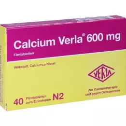 CALCIUM VERLA 600 mg filmovertrukne tabletter, 40 stk