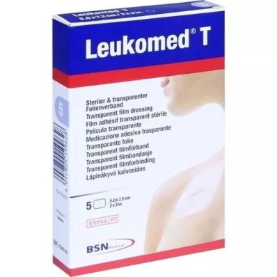LEUKOMED transp.sterile plastre 5x7,2 cm, 5 stk