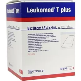 LEUKOMED transp.plus sterilplaster 8x10 cm, 50 stk