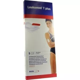 LEUKOMED transp.plus sterilplaster 10x30 cm, 5 stk