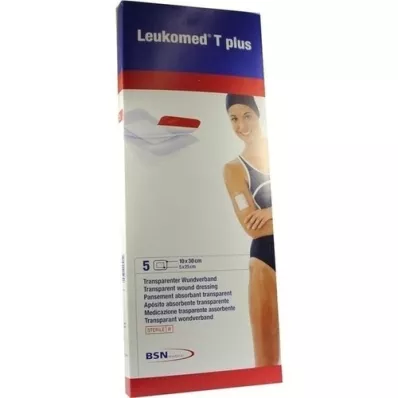 LEUKOMED transp.plus sterilplaster 10x30 cm, 5 stk