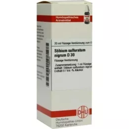 STIBIUM SULFURATUM NIGRUM D 30 Fortynding, 20 ml