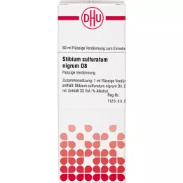 STIBIUM SULFURATUM NIGRUM D 8 Fortynding, 50 ml