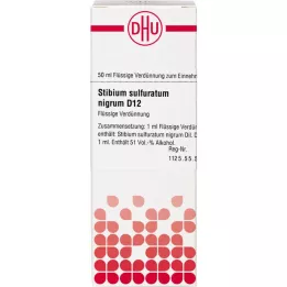 STIBIUM SULFURATUM NIGRUM D 12 Fortynding, 50 ml