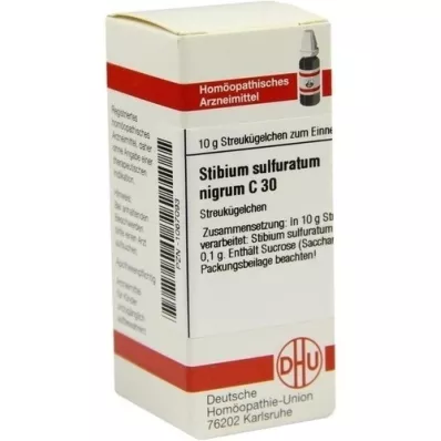 STIBIUM SULFURATUM NIGRUM C 30 kugler, 10 g