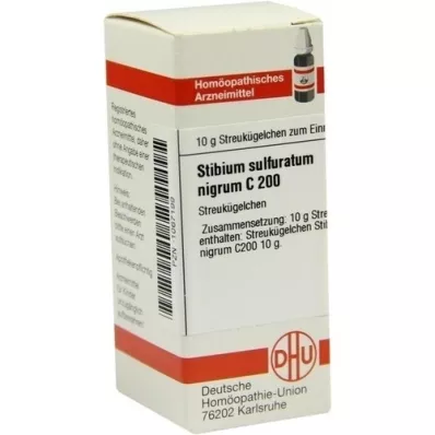 STIBIUM SULFURATUM NIGRUM C 200 kugler, 10 g