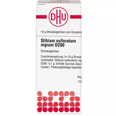 STIBIUM SULFURATUM NIGRUM D 200 kugler, 10 g