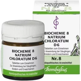 BIOCHEMIE 8 natriumchloratum D 6 tabletter, 80 stk