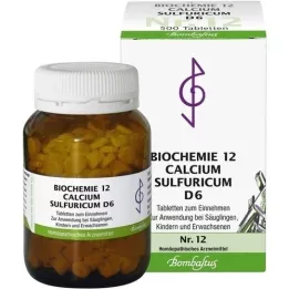 BIOCHEMIE 12 Calcium sulfuricum D 6 tabletter, 500 stk