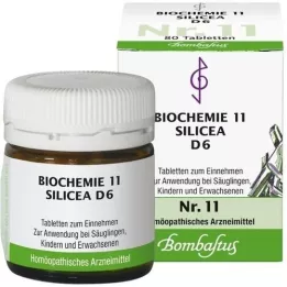 BIOCHEMIE 11 Silicea D 6 tabletter, 80 stk
