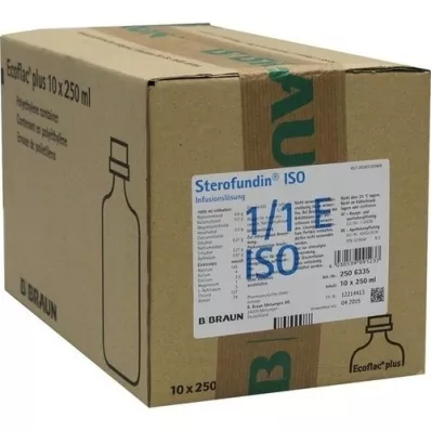 STEROFUNDIN ISO Ecoflac Plus infusionsopløsning, 10X250 ml