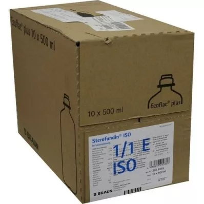 STEROFUNDIN ISO Ecoflac Plus infusionsopløsning, 10X500 ml