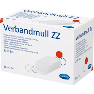 VERBANDMULL Hartmann 10 cmx2 m zigzag, 1 stk