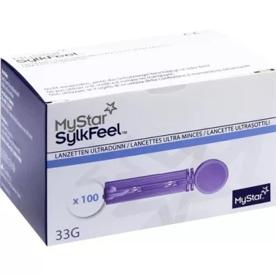 MYSTAR SylkFeel lancetter 33 G, 100 stk