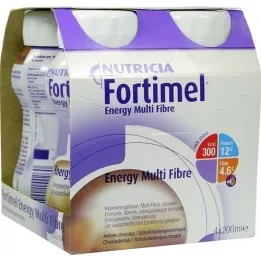 FORTIMEL Energy MultiFibre chokoladesmag, 4X200 ml