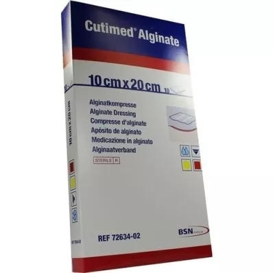 CUTIMED Alginat Alginatkompresser 10x20 cm, 10 stk