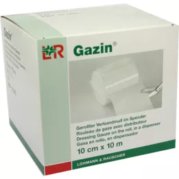 GAZIN Bandagegaze 10 cmx10 m 8-fold, 1 stk