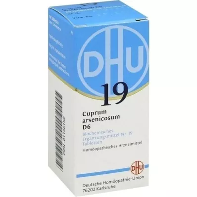 BIOCHEMIE DHU 19 Cuprum arsenicosum D 6 tabletter, 80 stk