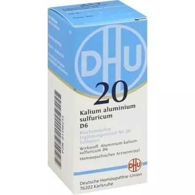 BIOCHEMIE DHU 20 kaliumalun.svovl.D 6 tabletter, 80 stk
