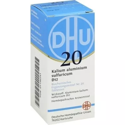 BIOCHEMIE DHU 20 kaliumalun.svovl.D 12 tabletter, 80 stk