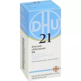 BIOCHEMIE DHU 21 Zincum chloratum D 6 tabletter, 80 stk