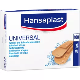 HANSAPLAST Universal Strips vandres.19x72 mm, 100 stk