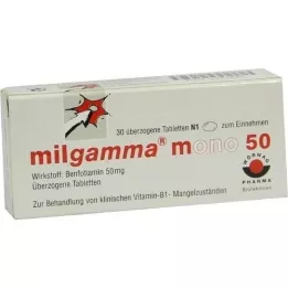 MILGAMMA mono 50 overtrukne tabletter, 30 stk