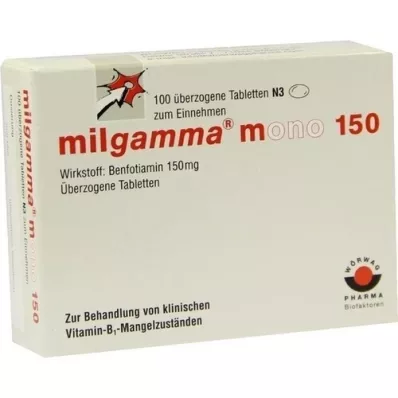 MILGAMMA mono 150 overtrukne tabletter, 100 stk