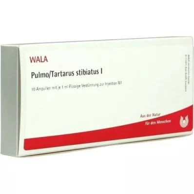 PULMO/TARTARUS stibiatus I ampuller, 10X1 ml PULMO/TARTARUS stibiatus I ampuller, 10X1 ml
