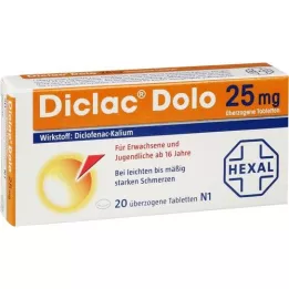 DICLAC Dolo 25 mg overtrukne tabletter, 20 stk