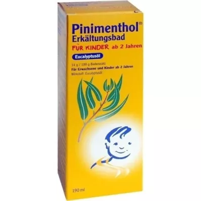 PINIMENTHOL Koldt bad til børn fra 2 år og derover. Eukalyptus, 190 ml
