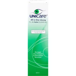 UNICARE Alt-i-én løsning til alle hårde kontaktlinser, 240 ml