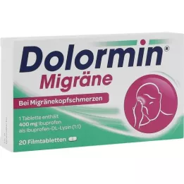 DOLORMIN Migræne filmovertrukne tabletter, 20 stk