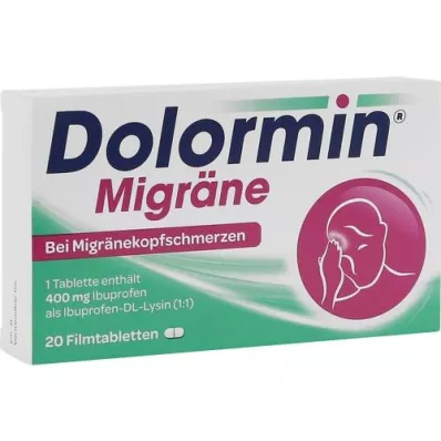 DOLORMIN Migræne filmovertrukne tabletter, 20 stk