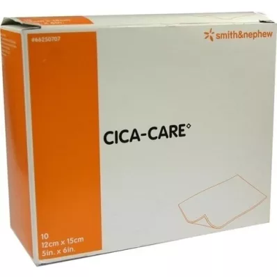 CICA CARE 12x15 cm tynd silikone gelplade til ar, 10 stk