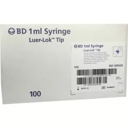 BD PLASTIPAK Spr.1 ml Luer Lok 3-delt, 100X1 ml