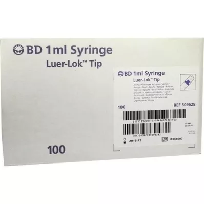 BD PLASTIPAK Spr.1 ml Luer Lok 3-delt, 100X1 ml