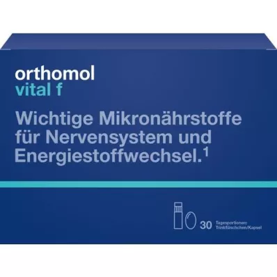 ORTHOMOL Vital F drikkeflaske/kapsel kombinationspakke, 30 stk