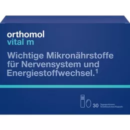 ORTHOMOL Vital M drikkeflaske/kapsel kombinationspakke, 30 stk