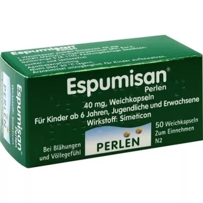 ESPUMISAN Perlebløde kapsler, 50 stk