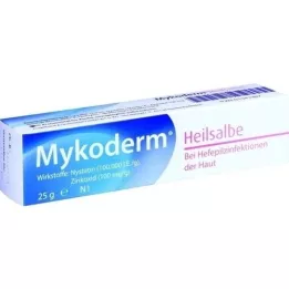 MYKODERM Helbredende salve Nystatin og zinkoxid, 25 g